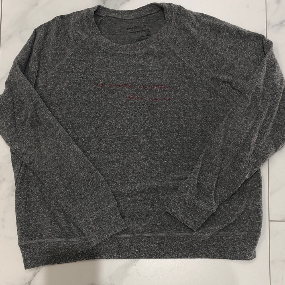 good hYOUman Dark Gray Sweatshirt